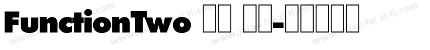 FunctionTwo 粗体 斜体字体转换